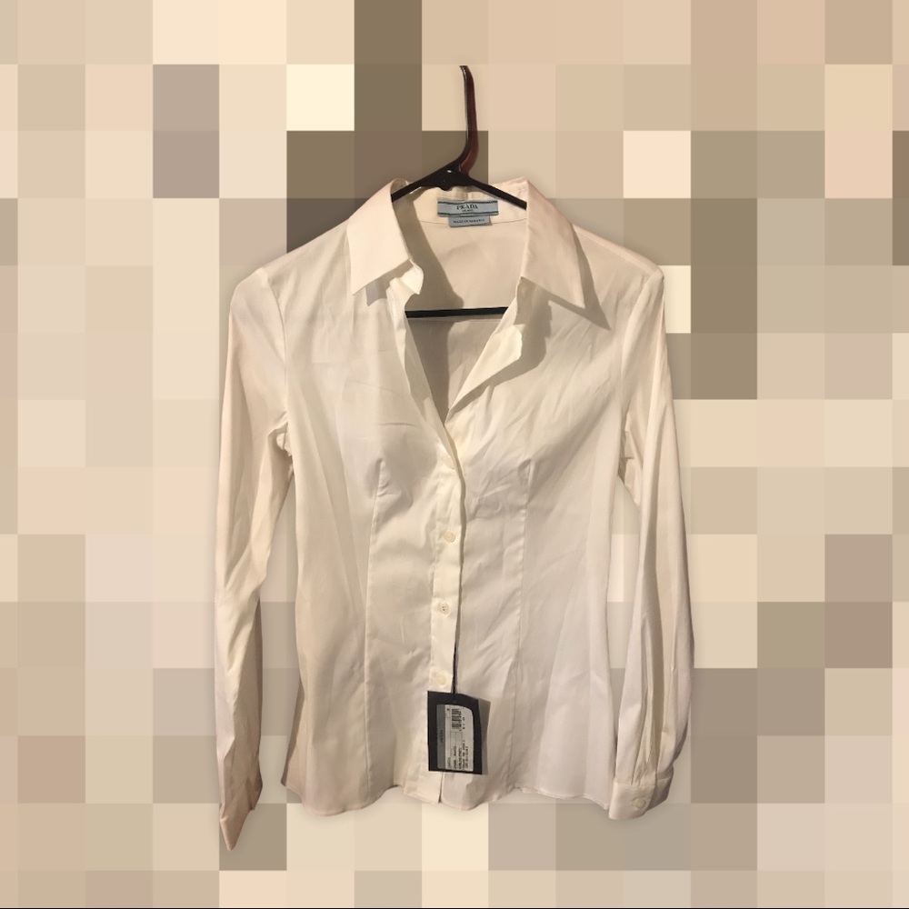 Prada Popeline button up Blouse